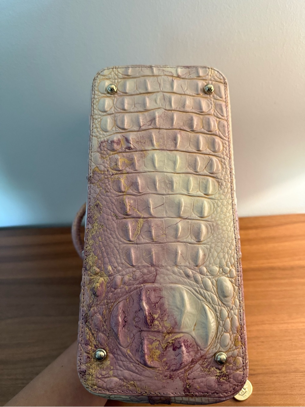 Brahmin Satchel Handbag in Lavender-Pink - Picture 4 of 5